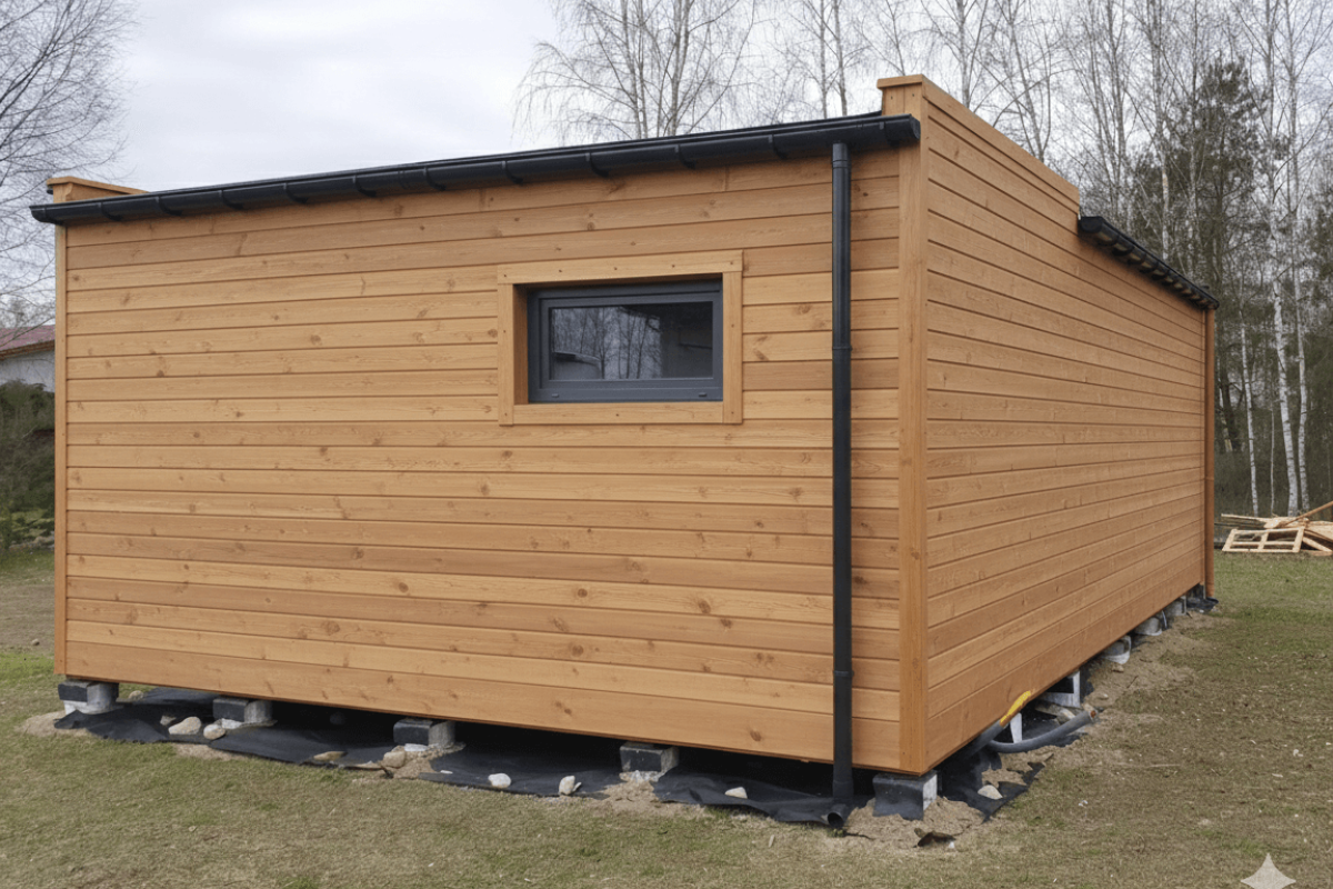 Модульный дом 45 м² с двумя спальнями для семьи