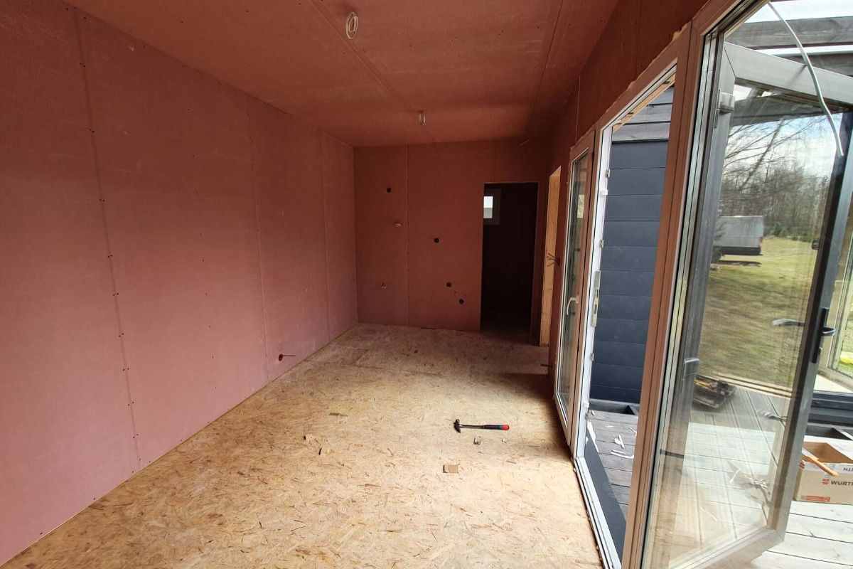 Модульный дом 45 м² с двумя спальнями для семьи