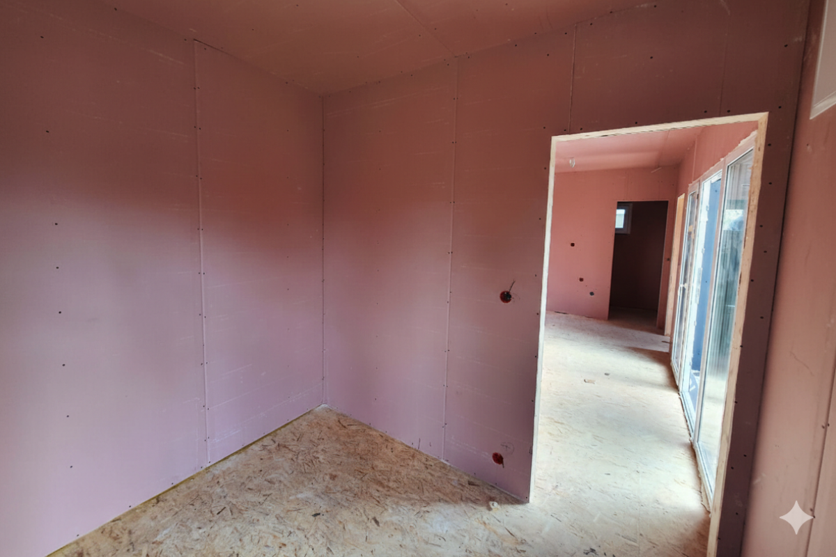 Модульный дом 45 м² с двумя спальнями для семьи