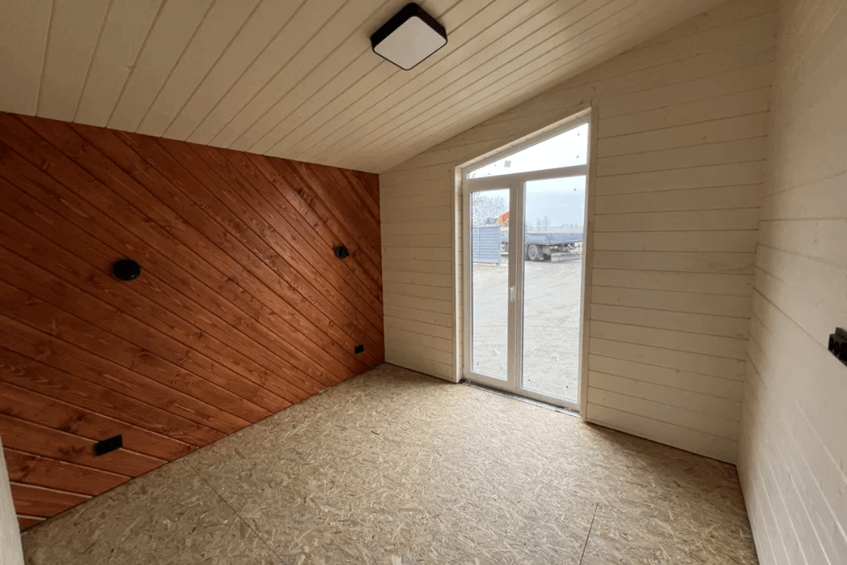 Модульный дом для круглогодичного проживания 84 м² (12х7м)