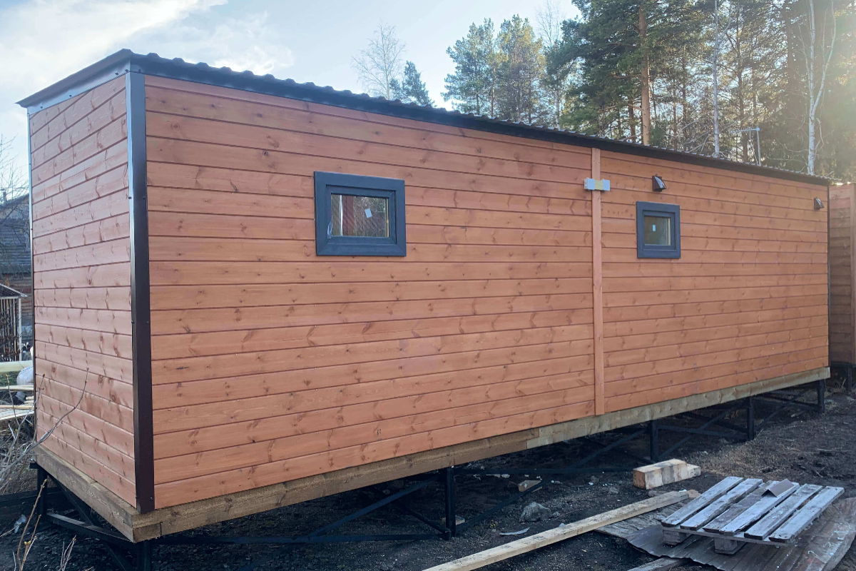Бытовка для проживания 22 м² (9х2,5м)