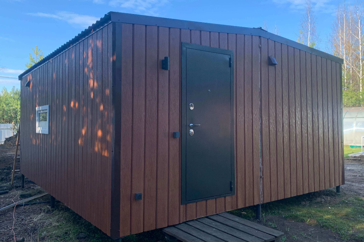 Модульный дом с металлосайдингом 30 м²