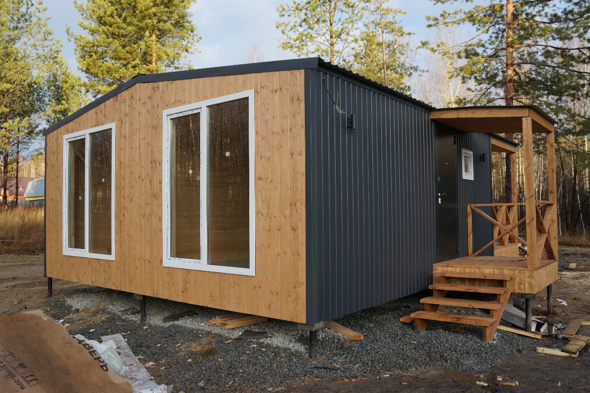 Модульный дом для круглогодичного проживания 40 м²