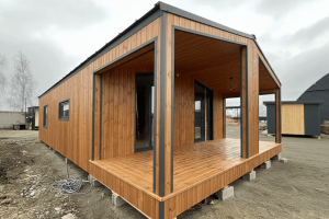 Модульный дом для круглогодичного проживания 84 м² (12х7м)