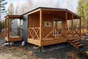 Модульный дом для круглогодичного проживания 40 м²